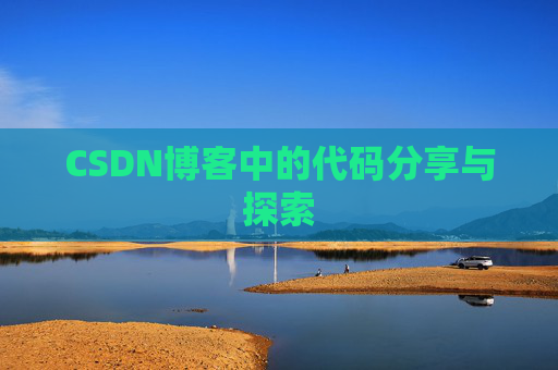 CSDN博客中的代码分享与探索